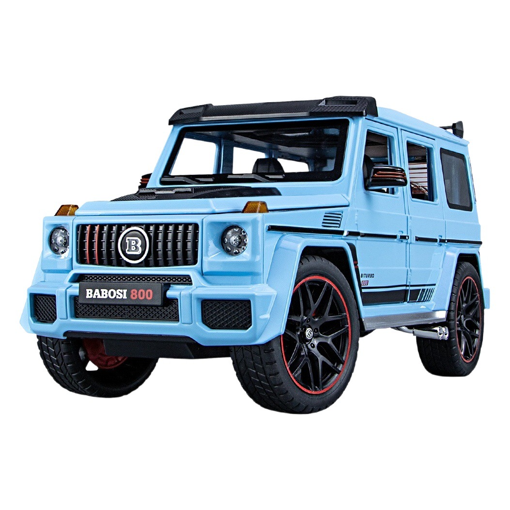 1:18 Babos G800 aleación modelo Tire hacia atrás el sonido y la luz cinturón techo estrellado simulación off-road vehículo modelo de juguete para niños