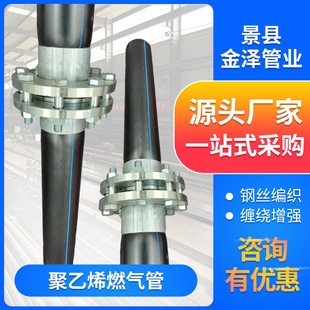 polyethylene gas pipe steel wire mesh composite pipe engineering buried gas threading pipe polyethylene pipe PE pipe gas pipe