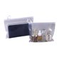 Spot matte beauty pull ring bag student stationery pencil transparent plastic ring zipper travel storage packaging bag