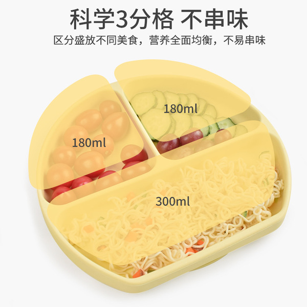 Children's silicone dinner plate