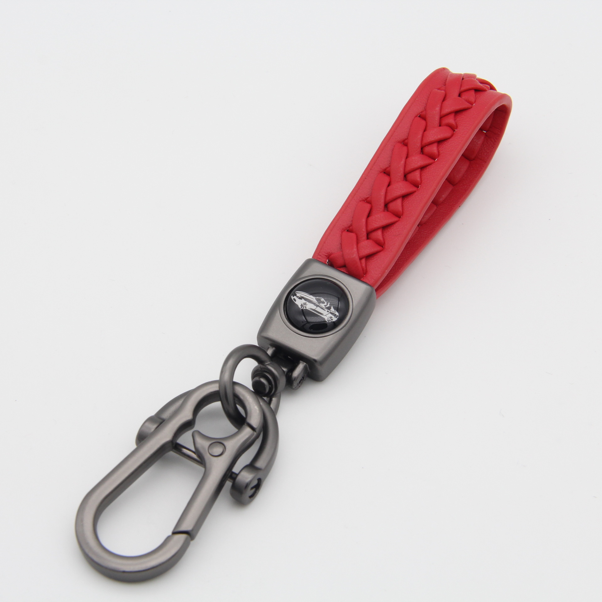 Simple cuerda trenzada llavero de coche de piel de oveja de alta calidad de cuero llavero transfronterizo minería caliente accesorios de regalo al por mayor