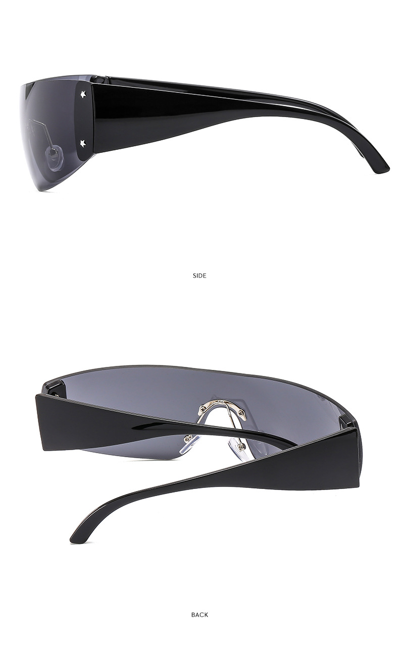 Y2k Five-pointed Star Frameless Sunglasses For Women Retro Style_voghion.com
