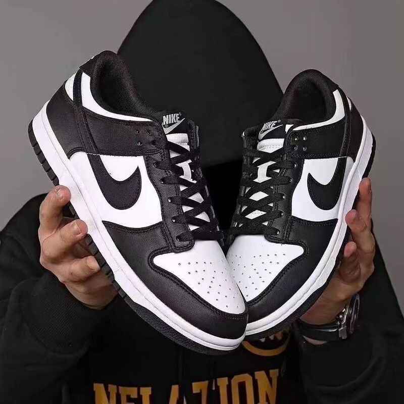 Putian Pure Original Dunk Sneakers Popular Black and White Panda Aj Student Men's Shoes Female Couple Low-Top Sports and Leisure Air Cushion