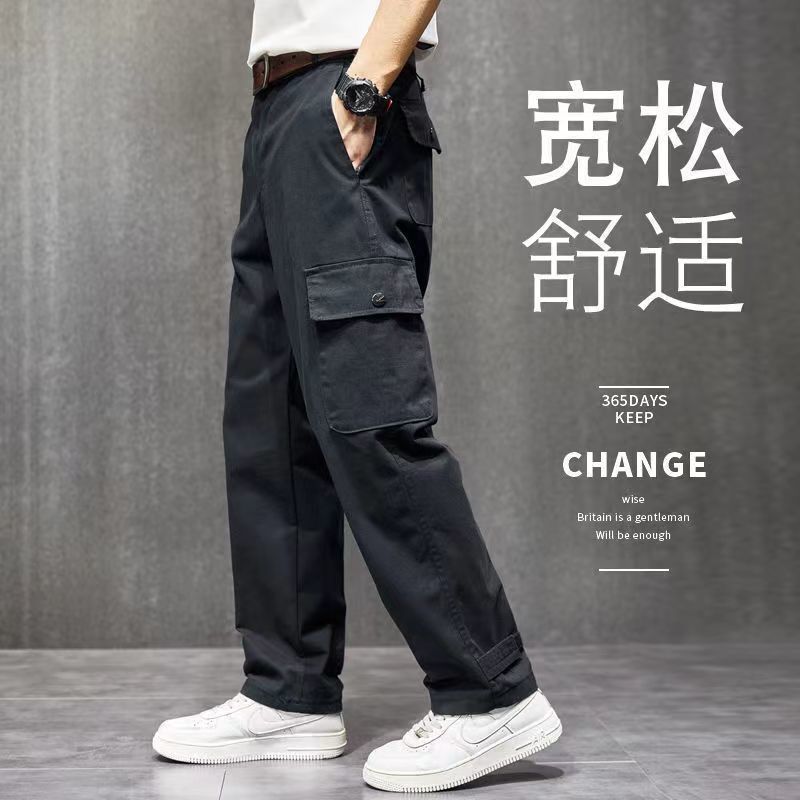 工作裤男耐磨宽松耐脏工作服装建筑工地电焊工多口袋直筒一件批发|undefined