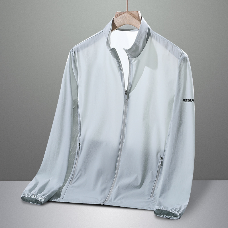 Summer Light New Sports Sun Protection Suit Men's Summer Collar Coat Sun Protection Suit Men's Soil Handsome Skin Clothes