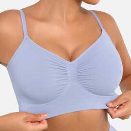 运动文胸Plus Breathable High-Stretch Sports Bra with Pads
