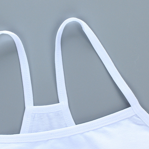 Girls' bra development period small suspender underwear summer cotton vest bottoming half-length tube top bra for student girls