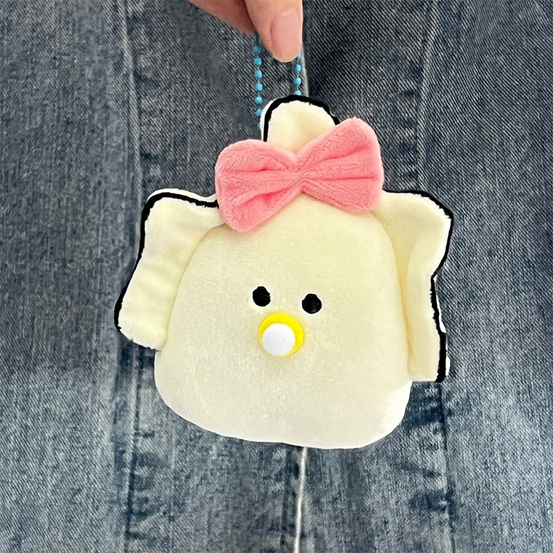 趣味のシミュレーションの食べ物のぬいぐるみのぬいぐるみのペンダントのキーホルダーのタコのサンドイッチの人形は牛の角のカバンの子供を賛美することができます。|undefined