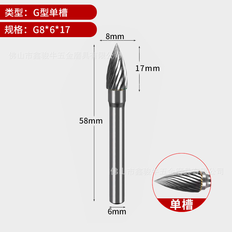 Fresa rotativa de tungsteno