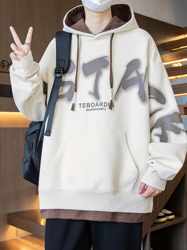 春秋季卫衣男孩13初高中学生14帅气连帽衫外套15岁青少年大童秋装|undefined