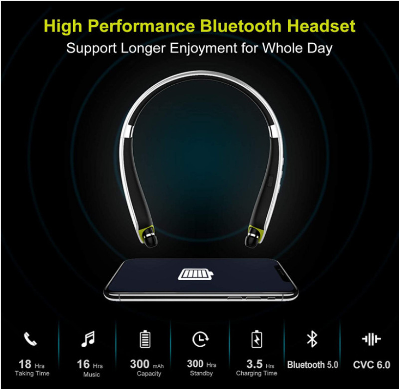 SX-990ステレオbluetoothイヤホン5.0折り畳み汎用スポーツ音楽イヤホンsx990首付き無線イヤホン|undefined