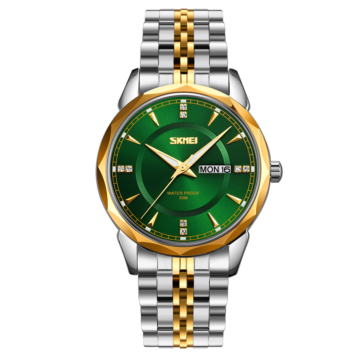 Reloj de cuarzo para hombres, reloj de negocios, reloj de moda, calendario de hombres, reloj de acero impermeable, nocturna, reloj transfronterizo al por mayor