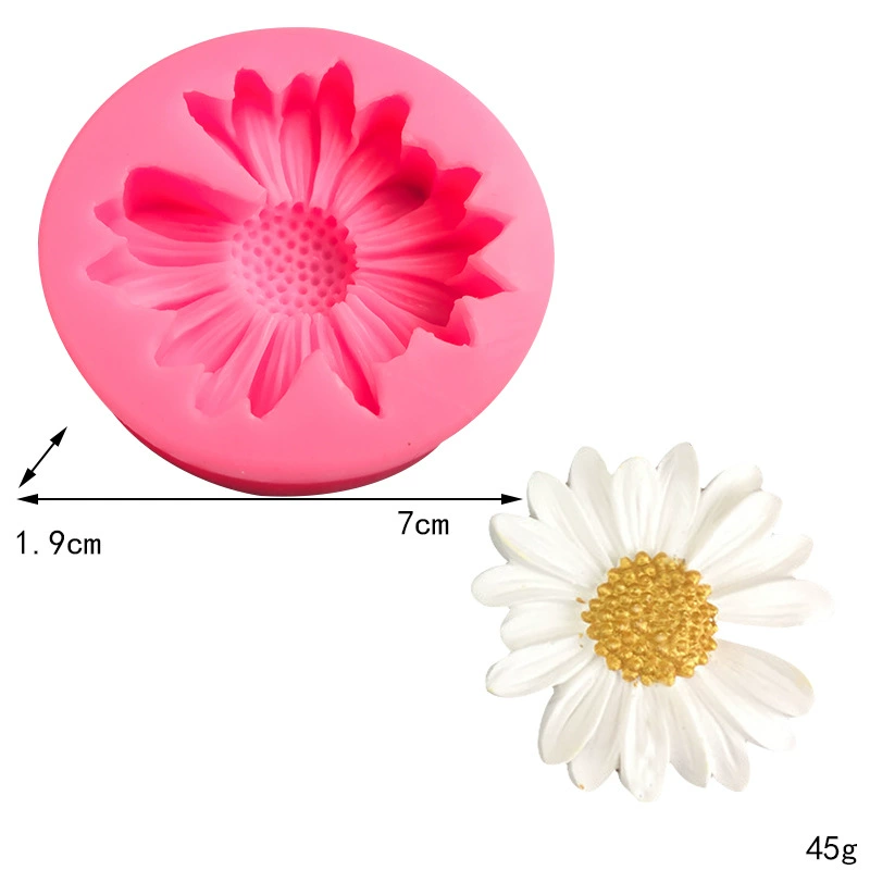 Silicone mold solar-powered for auto, aromatherapy, pendant, sunflower