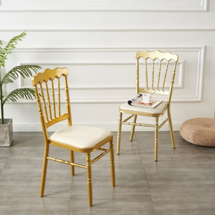 Hotel Banquet Chair Castle Chair Restaurant Bamboo Chair Outdoor Wedding Event Napoleon Chair Hotel Table and Chairs