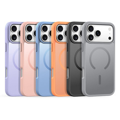 现货批发适用iphone17手机壳肤感磁吸防摔苹果16promax磨砂壳case