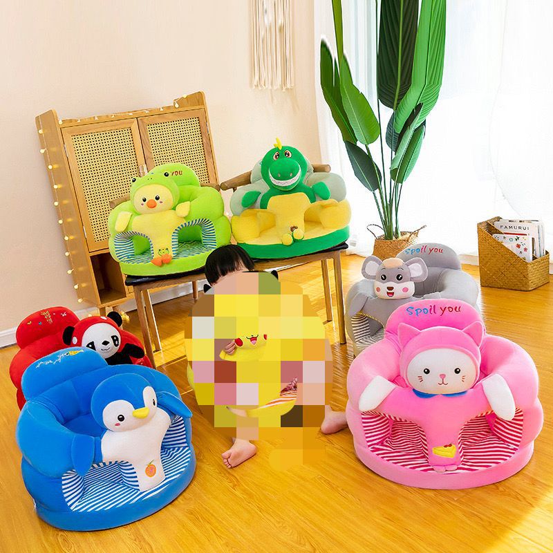Fábrica al por mayor de dibujos animados sofá felpa juguete bebé aprendizaje silla infantil niños anti-caída silla educación temprana regalo entrega