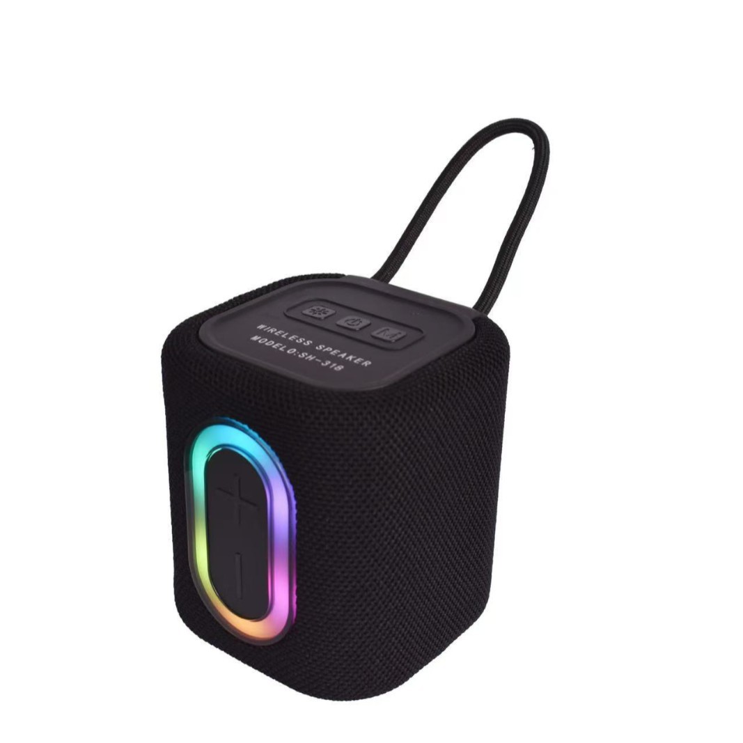 2025 nuevo altavoz Bluetooth inalámbrico portátil colorido mini con luz RGB Bluetooth pequeño sonido