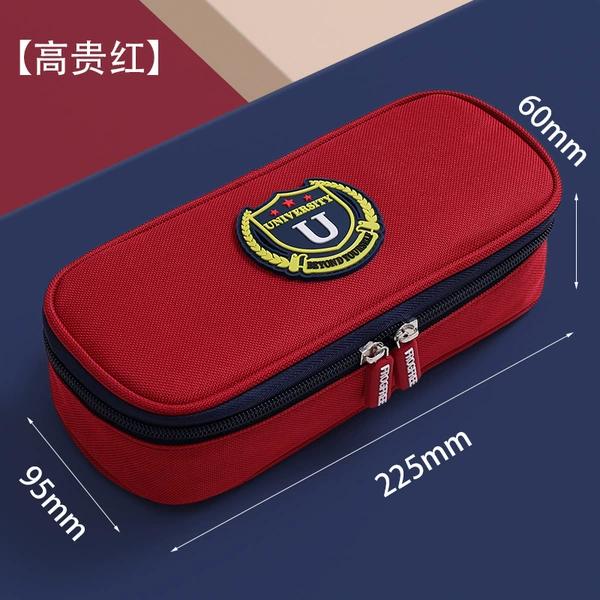 Red pencil case, British style