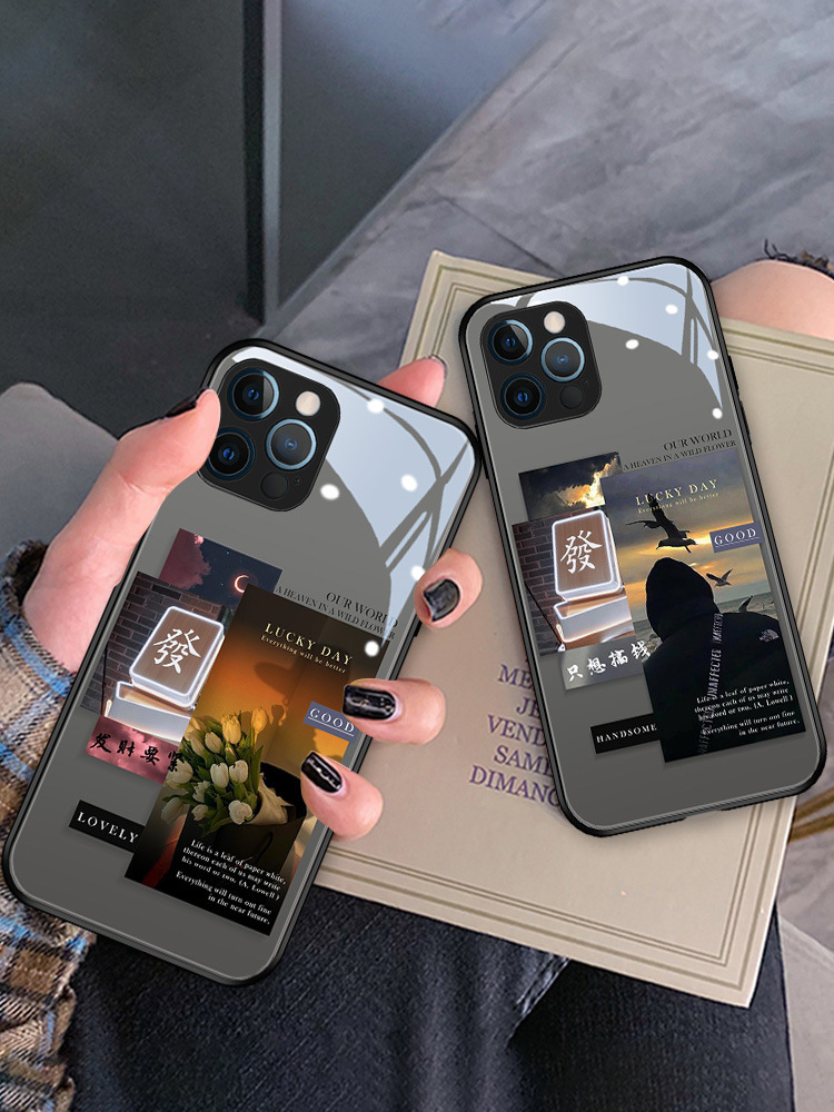 Twilight couple for Huawei p60/Glory v40 tempered glass shell enjoy 60/mate50 cute men and women