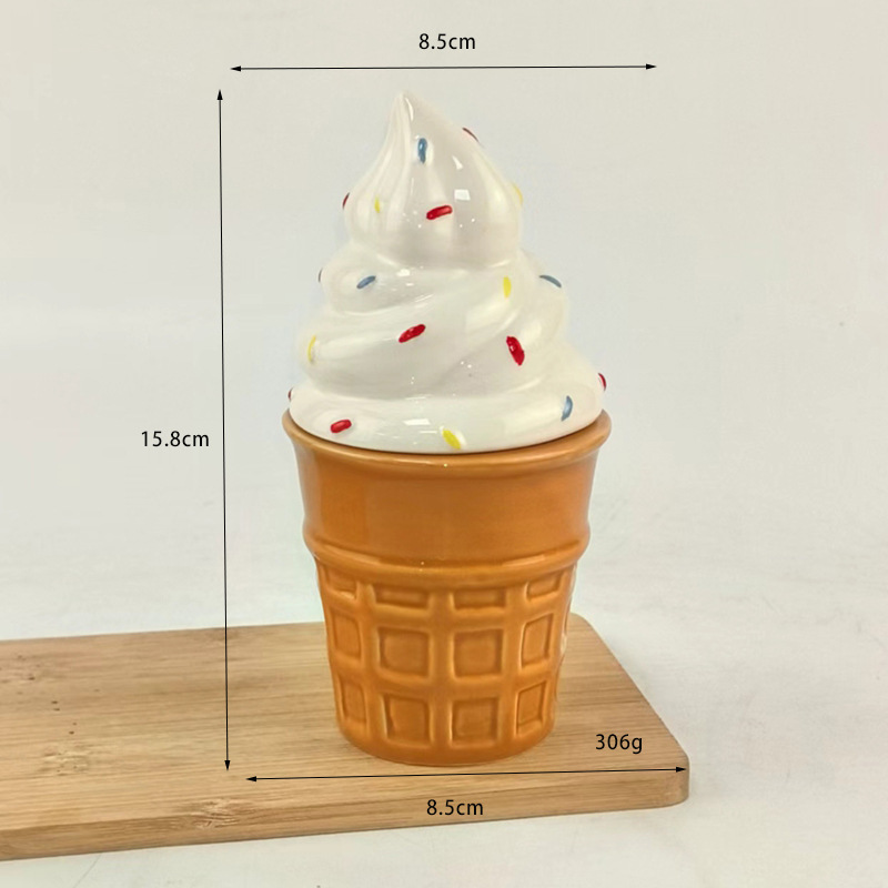 Taza de Cerámica de Helado de Porcelana Blanca Resistente al Calor para Oficina y Hogar image 7