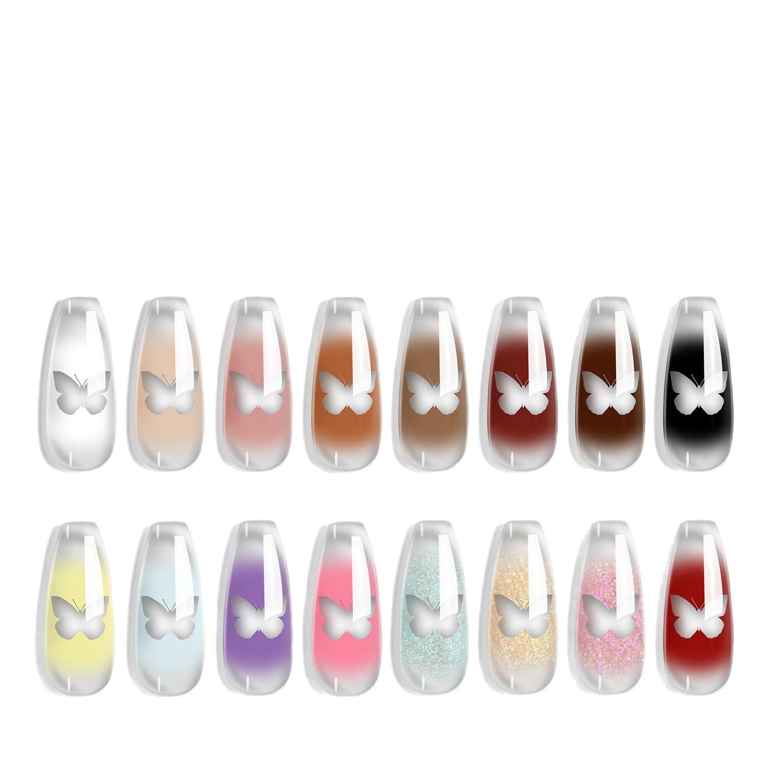 Pegamento de palmaditas, esmalte de uñas, red, variedad, 2025, nuevo color nude, alta saturación, gradiente espeso, pegamento de fototerapia pintado