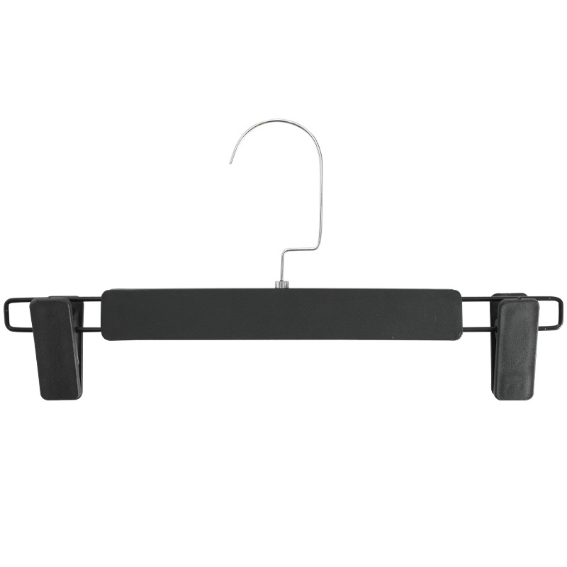 Blanco y Negro pantalones esmerilados pantalones de rack clip antideslizante tienda de ropa sin costura ropa rack pantalones clip al por mayor fuerte percha falda clip Pantalones