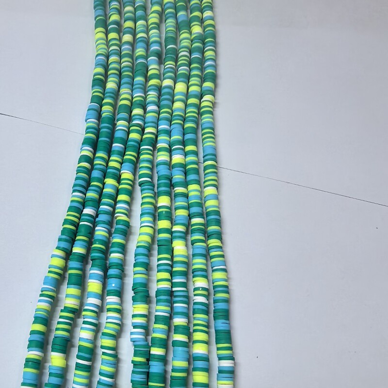 Soft Clay Pieces Mixed Color Beads 5mm Round Clay Beads DIY Accessories Soft Clay Slices Thin Pieces Loose Beads Artistic Retro