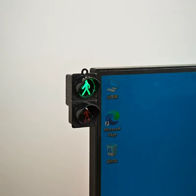 New office desk computer Car ornaments - pedestrian-light-battery-powered-version-comes-with-traceless-adhesive