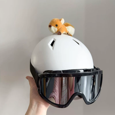 Riders, Motorcycle Decorations, Detachable, Dəbilqə (Kaska) aksesuarları - brown-squirrel