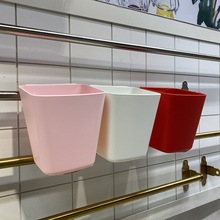 苏纳思盛具厨房背挂式储物筒塑料收纳筐小推车小挂桶便携式小挂篮