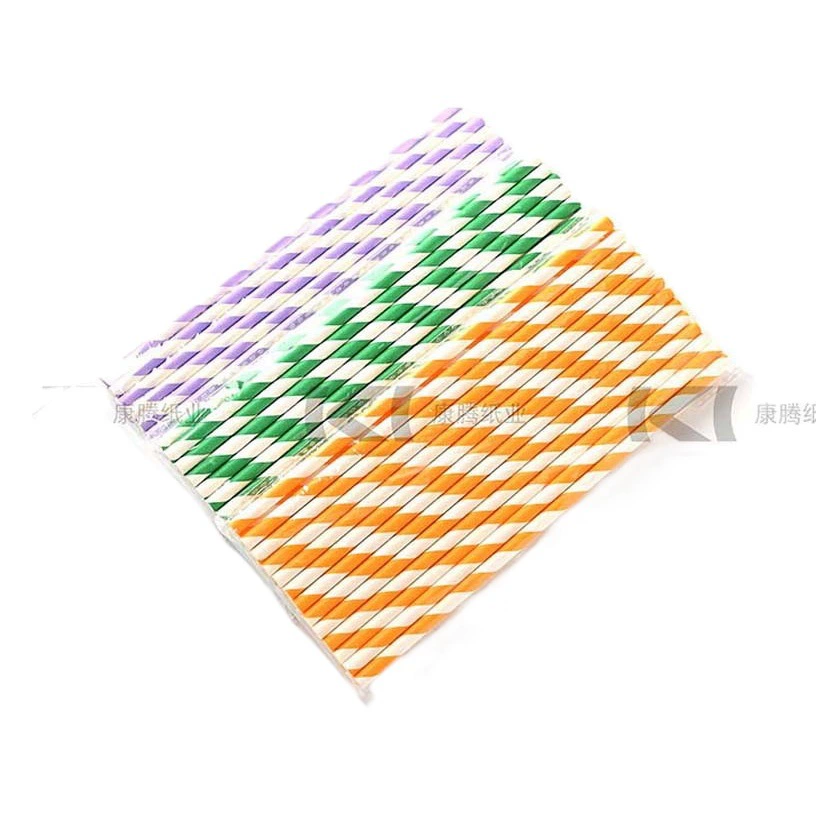 Бумажные трубочки одноразовые бумажные трубочки цветные полосатые трубочки для напитков и соков ресторан биоразлагаемые бумажные трубочки производитель оптом