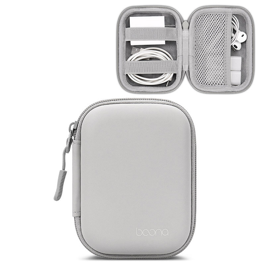 2025 New Portable Earphone Bluetooth Protective Case/Storage Bag/Protective Cover, Gray, Everyday Style, All-match, Dropshipping Available