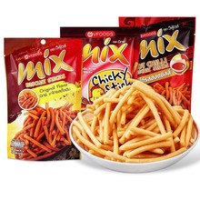泰国MIX脆脆条30g小包装香辣鸡味咪咪虾条网红休闲解馋膨化零食品