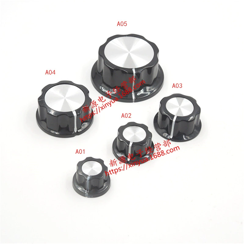 Ручка потенциометра MF-A01/A02/A03/A04/A05, медный сердечник, ручка/шапочка, шкала, внутреннее отверстие 6 мм