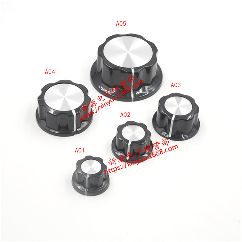 Mf-A01/A02/A03/A04/A05 Potentiometer Knob Copper Core Knob/Hat Scale Piece 6mm Inner Hole