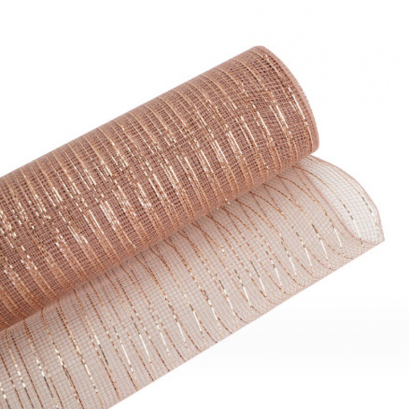 로즈 라이트 골드 PP 반짝이 * 직경 9cm * 26cm 10 야드/롤 스팟 스트레이트 슛