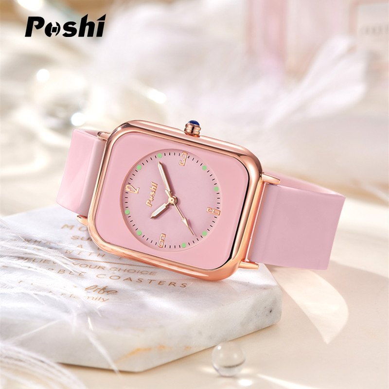 Poshi reloj mujer estudiante reloj de mujer de moda coreana simple reloj de cuarzo reloj de los hombres reloj de pareja