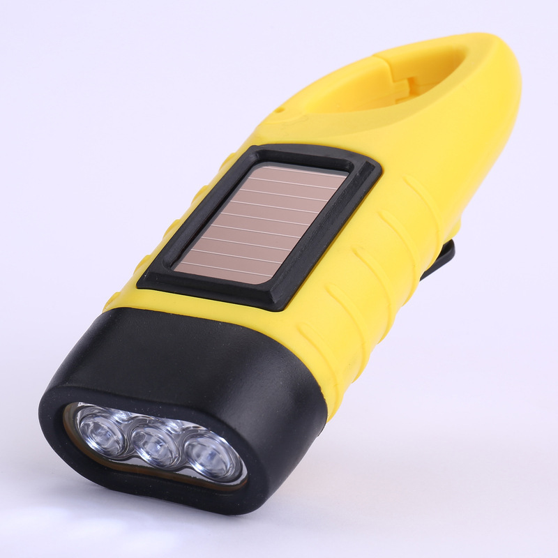 Travel logic small handheld flashlight solar-powered