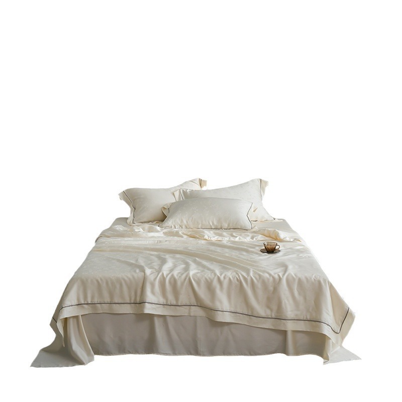 seda madre-bebé de clase A 100 ramas de orquídea de flores Jacquard de verano fresco por aire acondicionado núcleo cama cama cama tipo colcha impresión y teñido activo