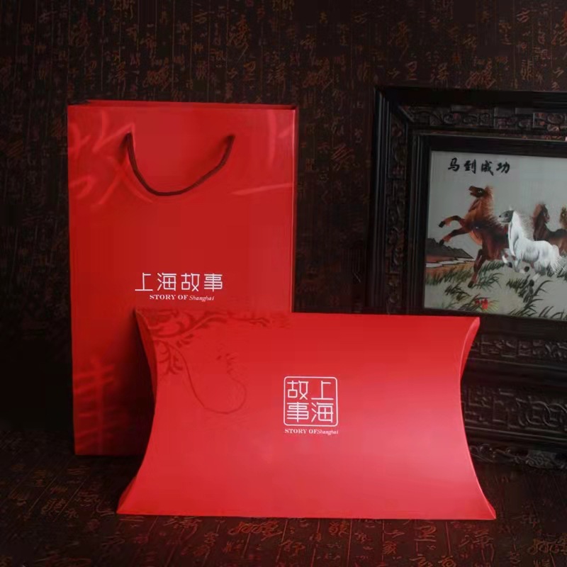 Festive Gift Box Exquisite Scarf Gift Box Set Shanghai Story Gift Bag Tote Bag Silk Scarf Gift Box Wholesale