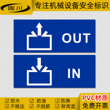 加油口标识机械设备保养维护安全标志出油口提示标签警告警示贴纸