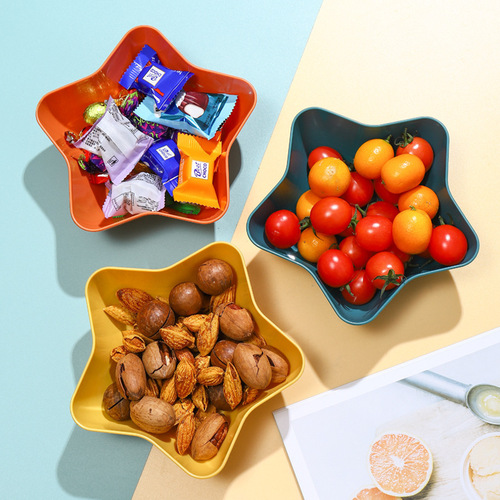  New ⭐ Fruit Plate New Year Fruit Plate Home Living Room Coffee Table Candy Plate Snack Plate Dry Fruit Plate Melon Seed Plate