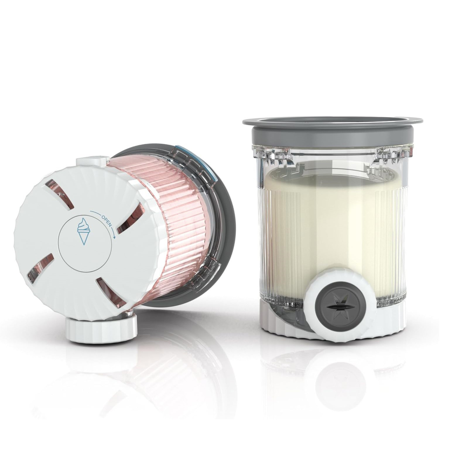 NC701、NC501、NC301アイスクリームマシンのアクセサリー、Ninjacreamiアイスクリームカップ保存容器に適合します。