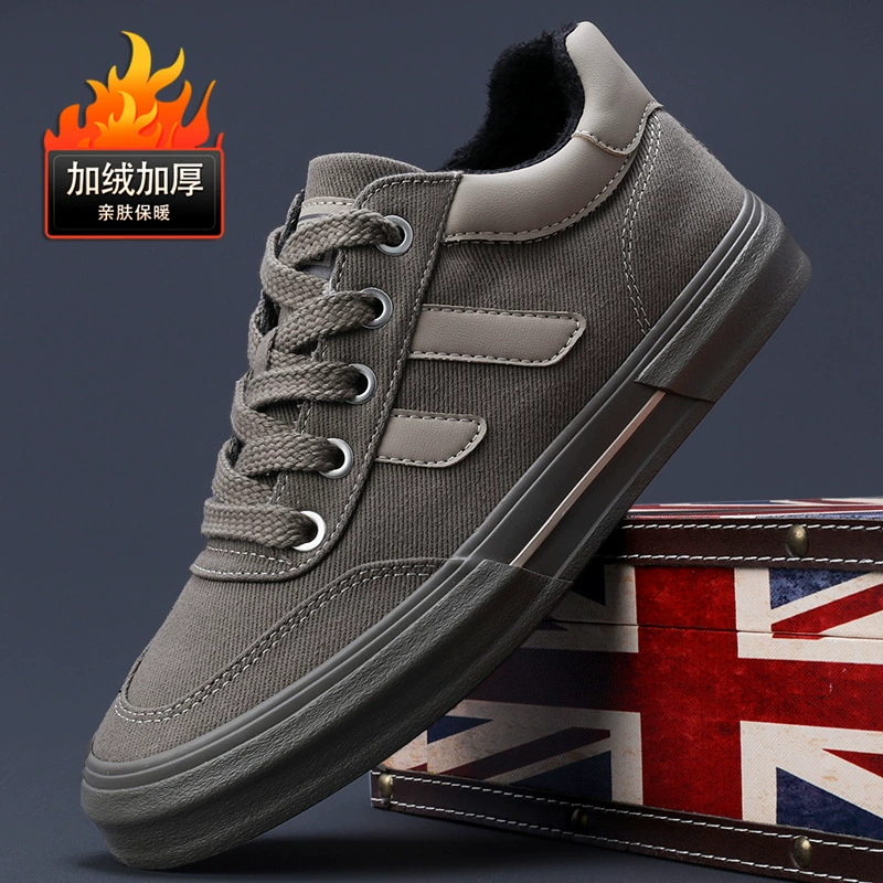 2024 новые зимние мужские туфли теплые мужские туфли
