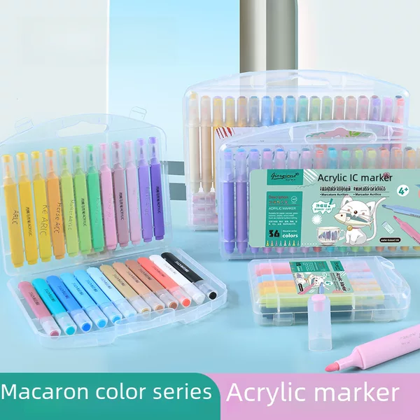 Giorgione acrylic marker pen wholesale macaron 48 color washable color pen water-based soft head color pen