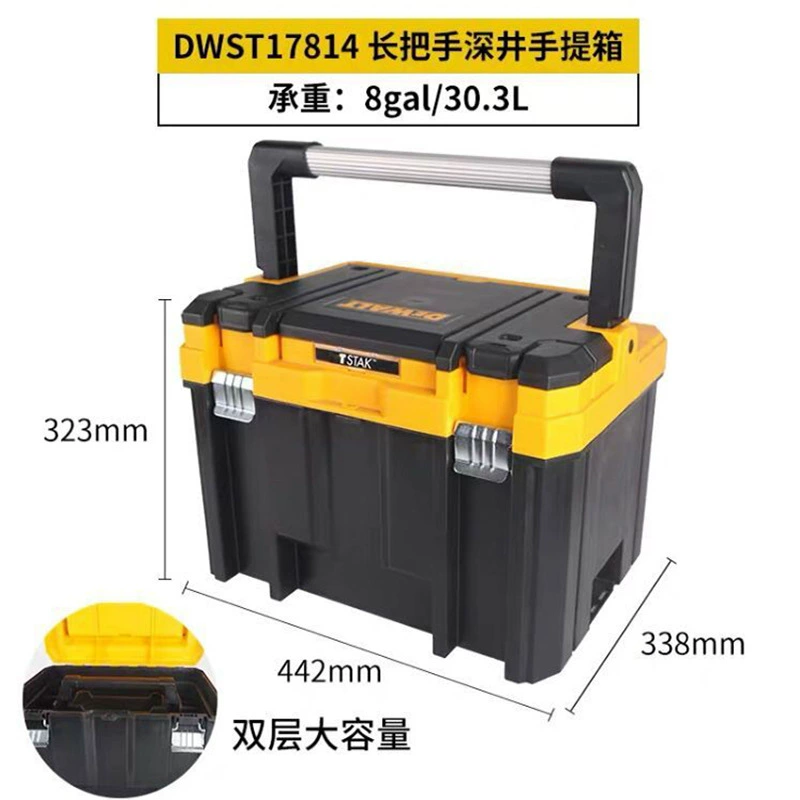 Оптовый DeWalt длинностержневой многофункциональный глубокий отсек ручной портфель пластиковый набор инструментов DWST17814