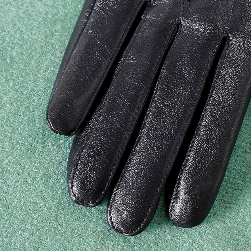 头层羊皮手套女秋冬加绒加厚触屏防寒款骑行开车真皮保暖显瘦手套