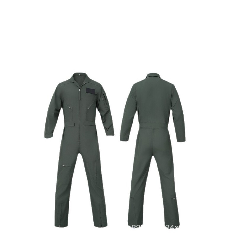 跨境出口款阻燃防烫连体服工作服春秋套装工厂车间多口袋实用工装|undefined
