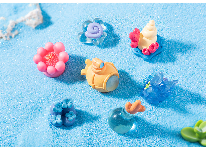 Marine Style Conch Coral Resin Ornaments Artificial Decorations display picture 5