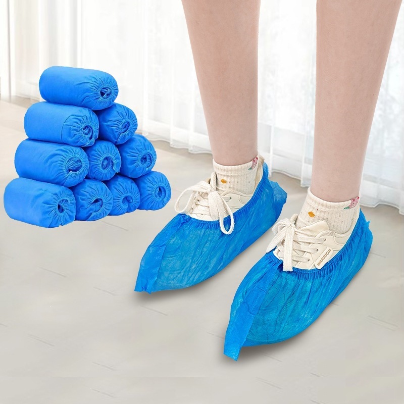 Disposable shoe covers for indoor home use, thickened non-slip non-woven foot covers for factories, workshops, student computer rooms, dust-proof shoe covers